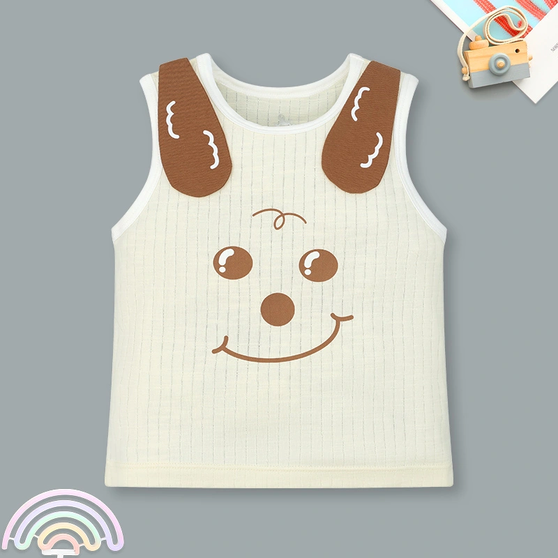 Bộ sát nách bé trai Pony Kids in cún màu xanh 14