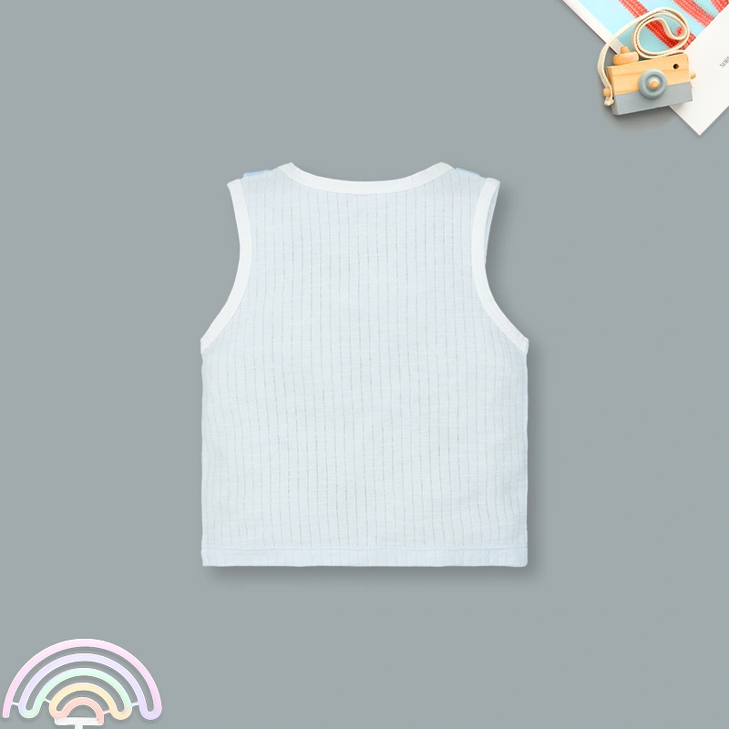 Bộ sát nách bé trai Pony Kids in cún màu xanh 3