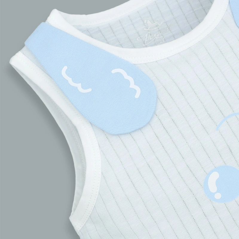 Bộ sát nách bé trai Pony Kids in cún màu xanh 5