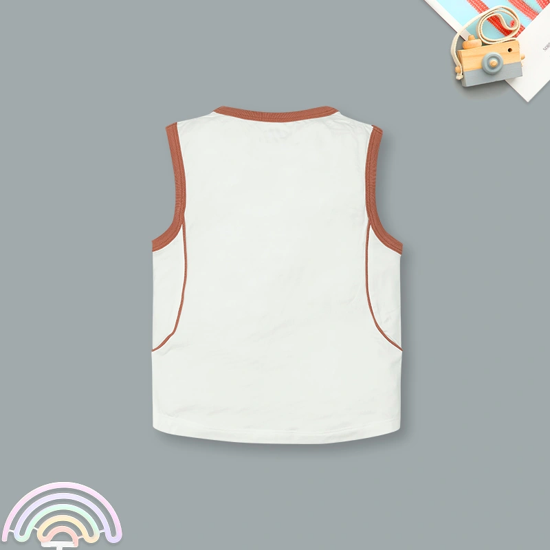 Bộ sát nách bé trai Ualarogo UR2186 màu nâu 3