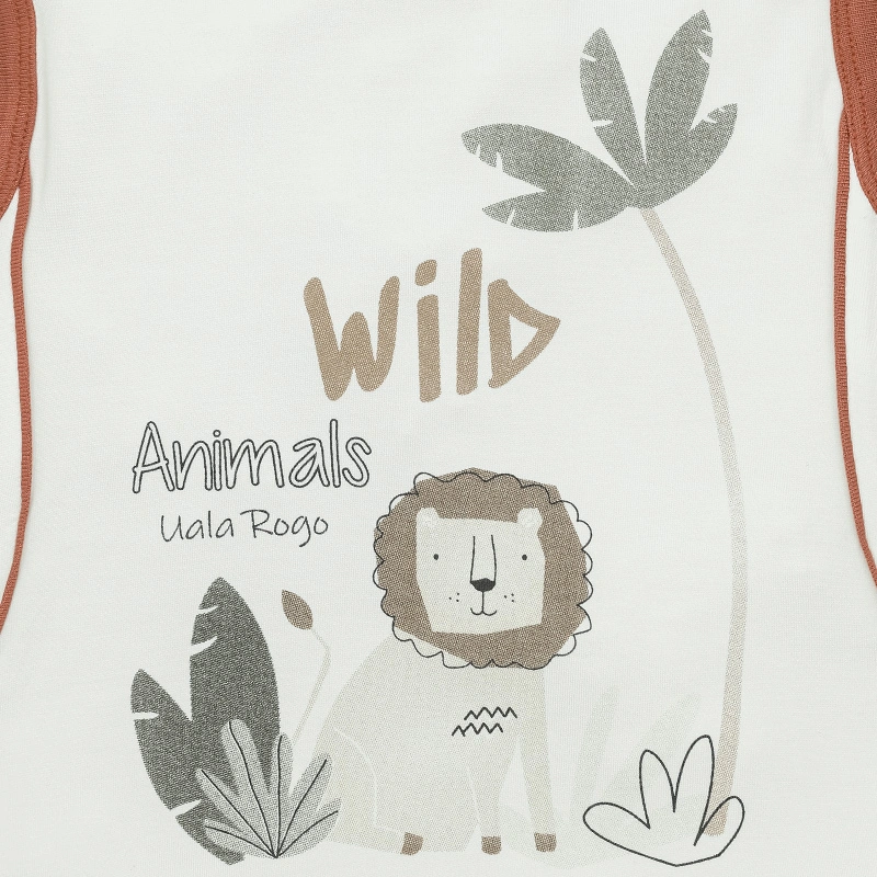 Bộ sát nách bé trai Ualarogo UR2186 màu nâu 6