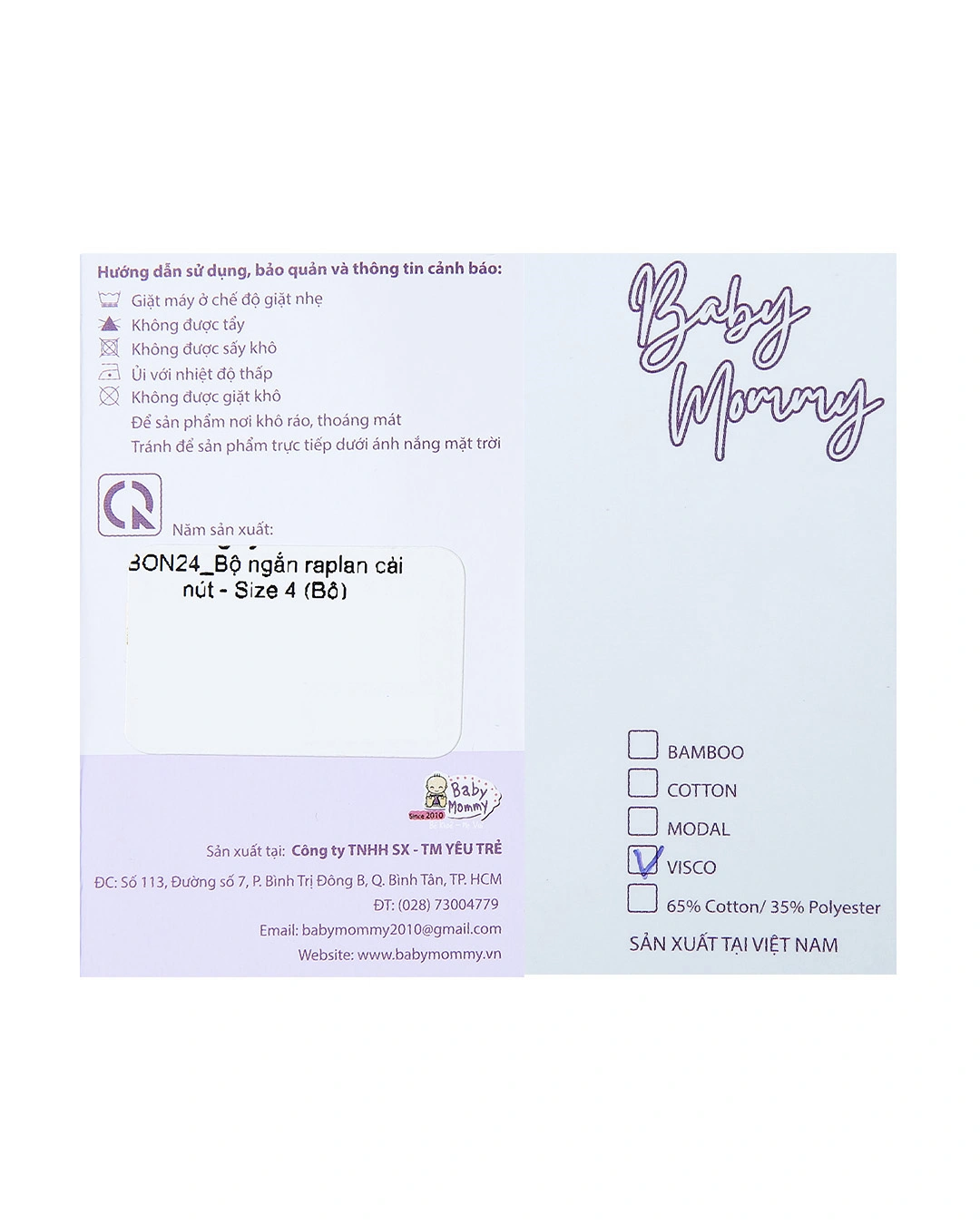 Bộ tay ngắn bé gái BabyMommy cài vai in nhím màu trắng - cam 13