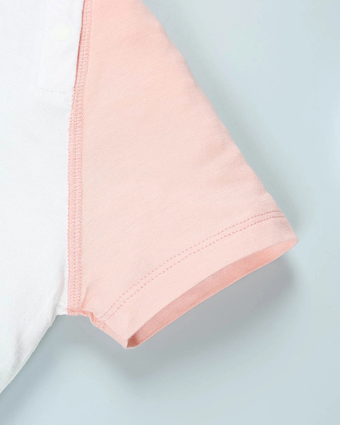 Bộ tay ngắn bé gái BabyMommy cài vai in nhím màu trắng - cam 5