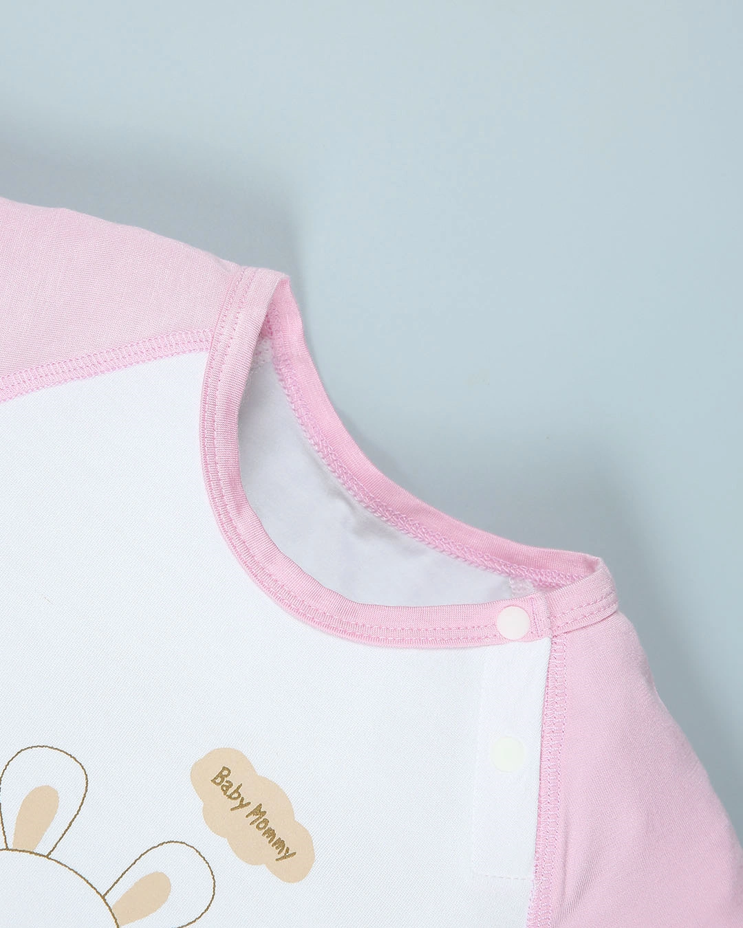 Bộ tay ngắn bé gái BabyMommy cài vai in nhím màu trắng - cam 16