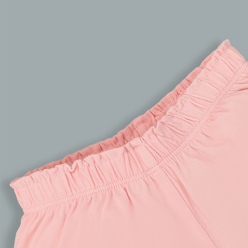 Bộ tay ngắn bé gái Lullaby NH462N màu trắng - hồng đậm 8