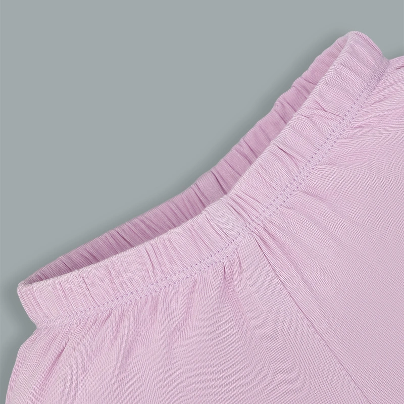 Bộ tay ngắn bé gái Lullaby NH480N màu trắng - tím 9