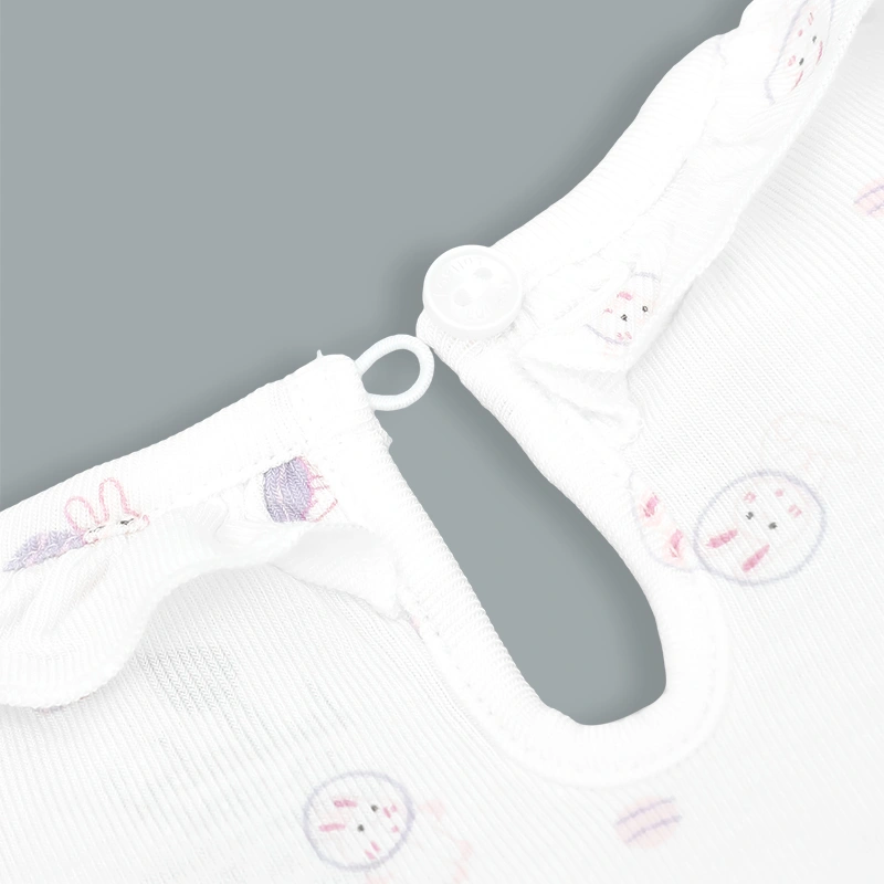 Bộ tay ngắn bé gái Lullaby NH480N màu trắng - tím 6