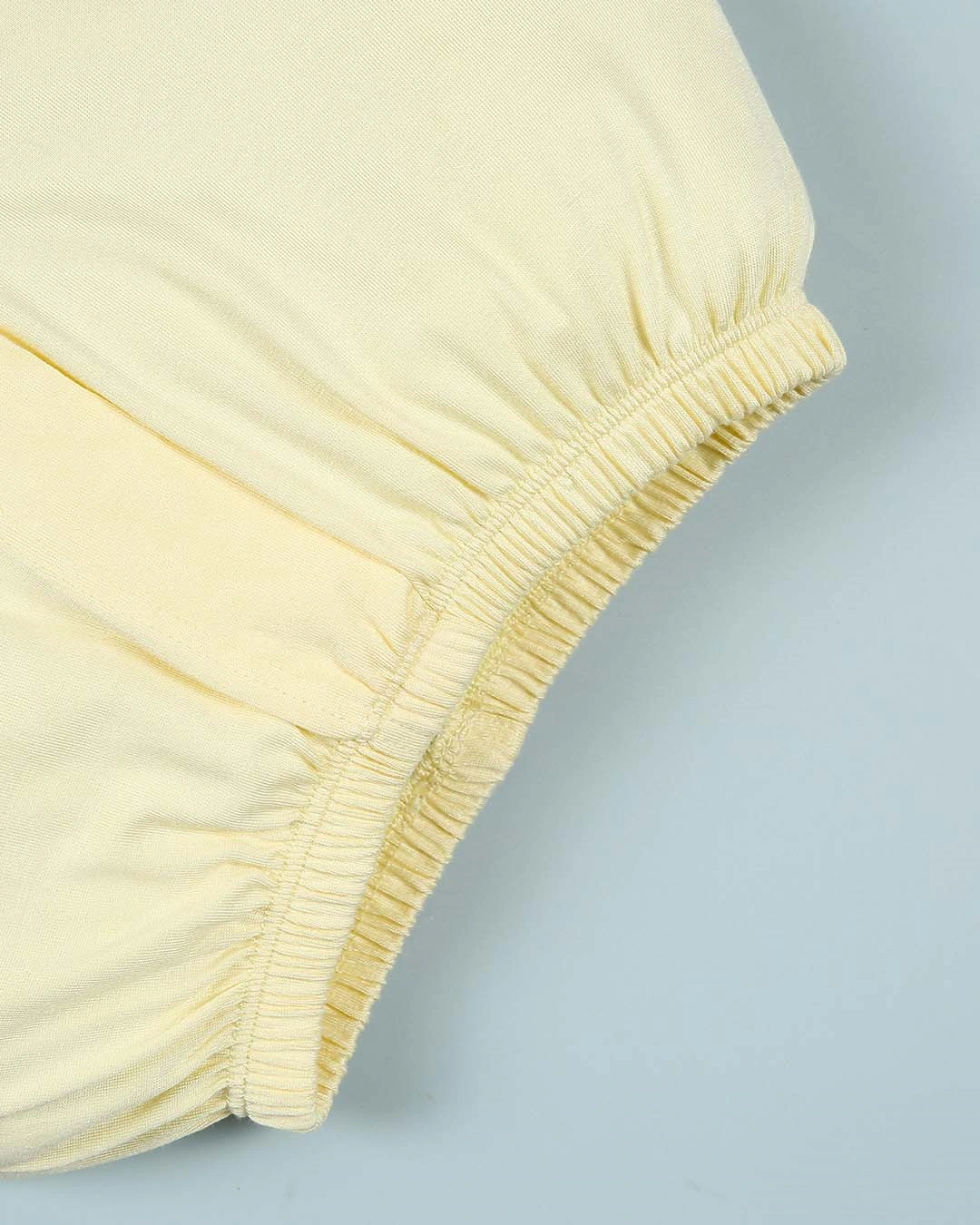 Bộ tay ngắn bé trai BabyMommy cài vai in cún màu trắng - xanh dương 22