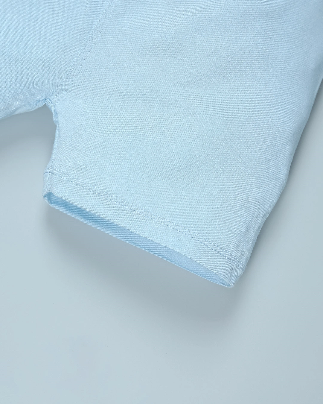 Bộ tay ngắn bé trai BabyMommy cài vai in cún màu trắng - xanh dương 11