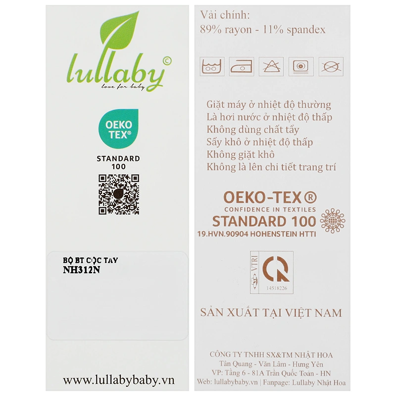 Bộ tay ngắn bé trai Lullaby NH312N màu trắng - xanh navy 13