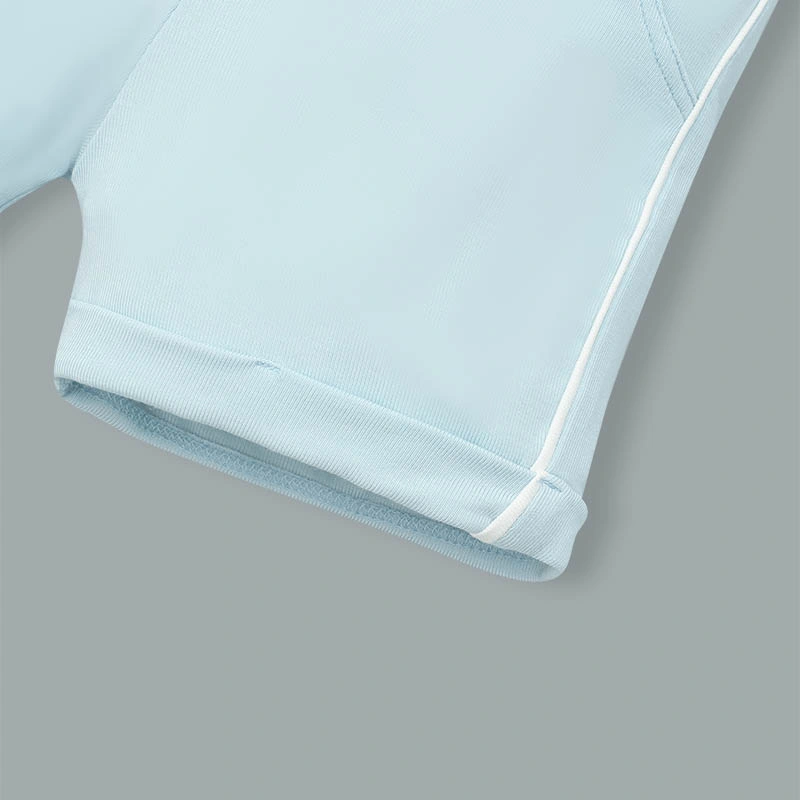 Bộ tay ngắn bé trai Lullaby NH479N màu kem - xanh 11