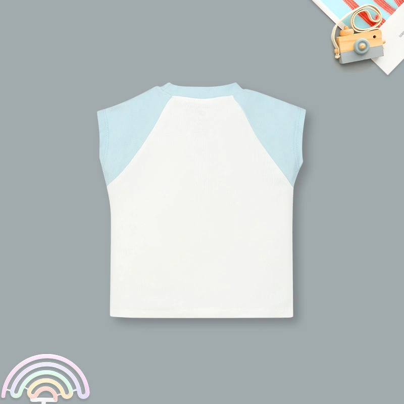 Bộ tay ngắn bé trai Lullaby NH479N màu kem - xanh 3