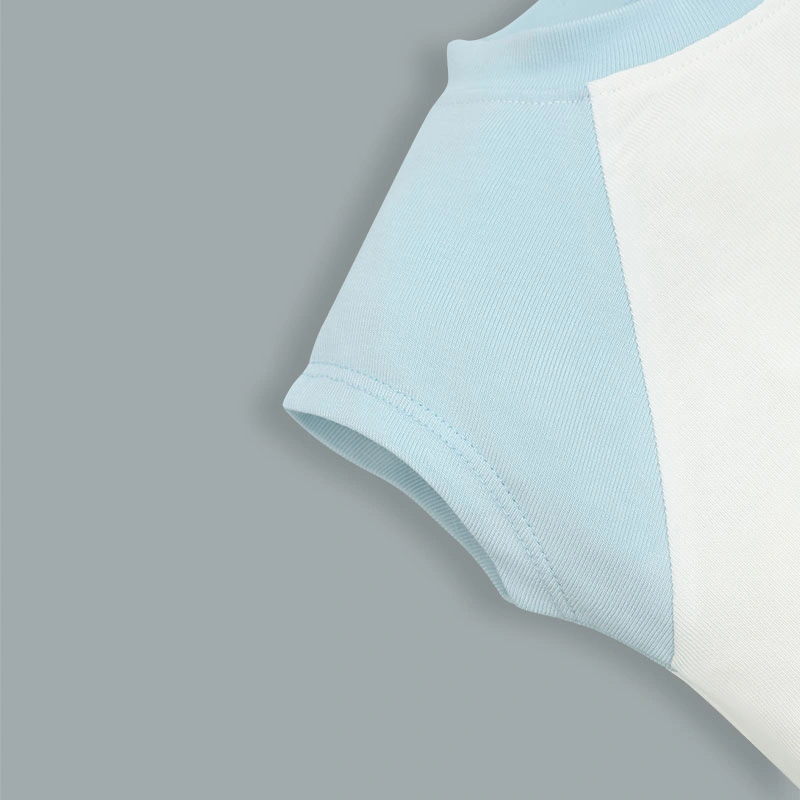 Bộ tay ngắn bé trai Lullaby NH479N màu kem - xanh 5