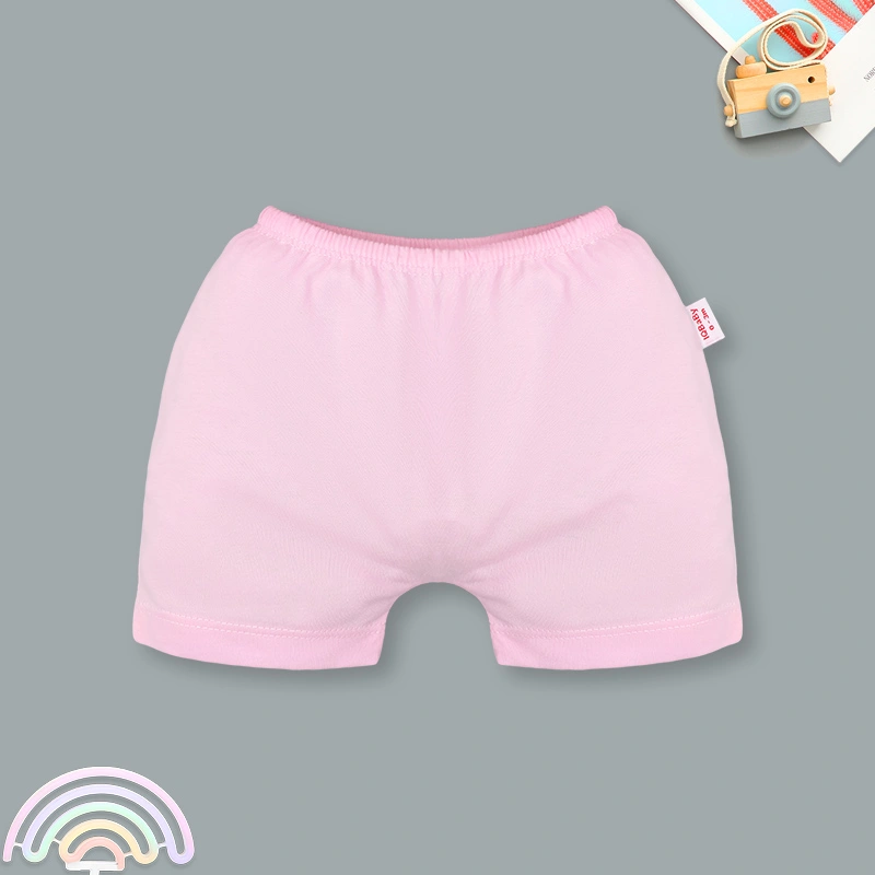 Bộ tay ngắn cài chéo in hình thú IQ Baby màu hồng 9