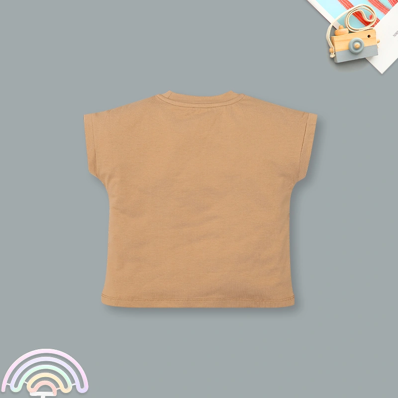 Bộ tay ngắn bé gái in hình mặt cười Ualarogo UR3862 màu xám 30