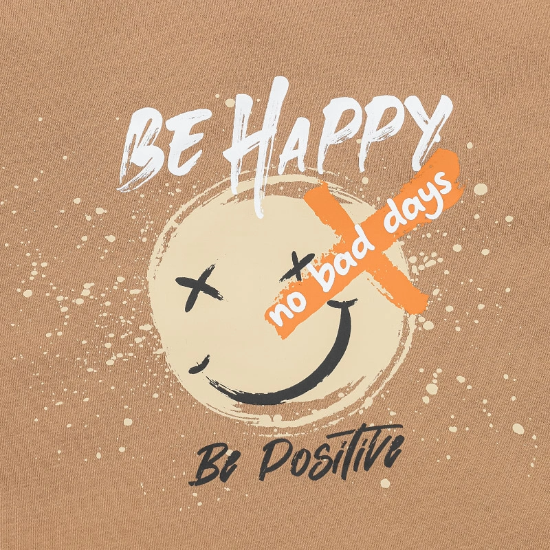 Bộ tay ngắn bé gái in hình mặt cười Ualarogo UR3862 màu xám 33