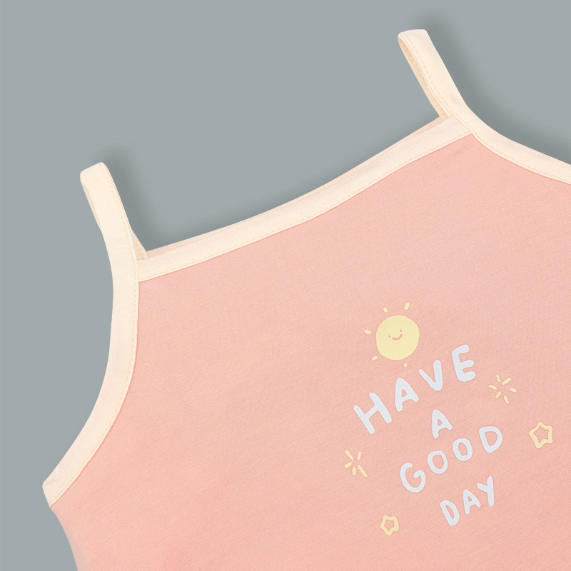 Bodysuit bé gái Lullaby NH417N in chữ màu cam 3