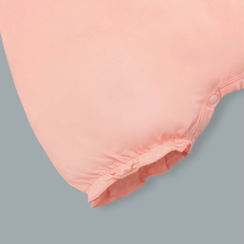 Bodysuit bé gái Lullaby NH417N in chữ màu cam 4