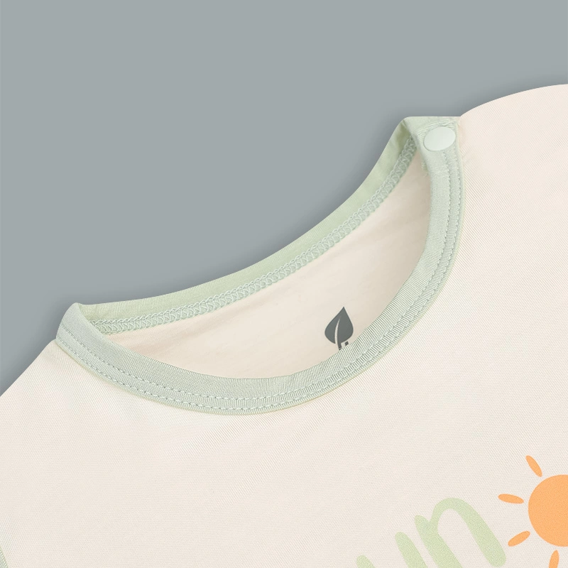 Bodysuit bé trai Lullaby NH416N in chữ màu kem 3