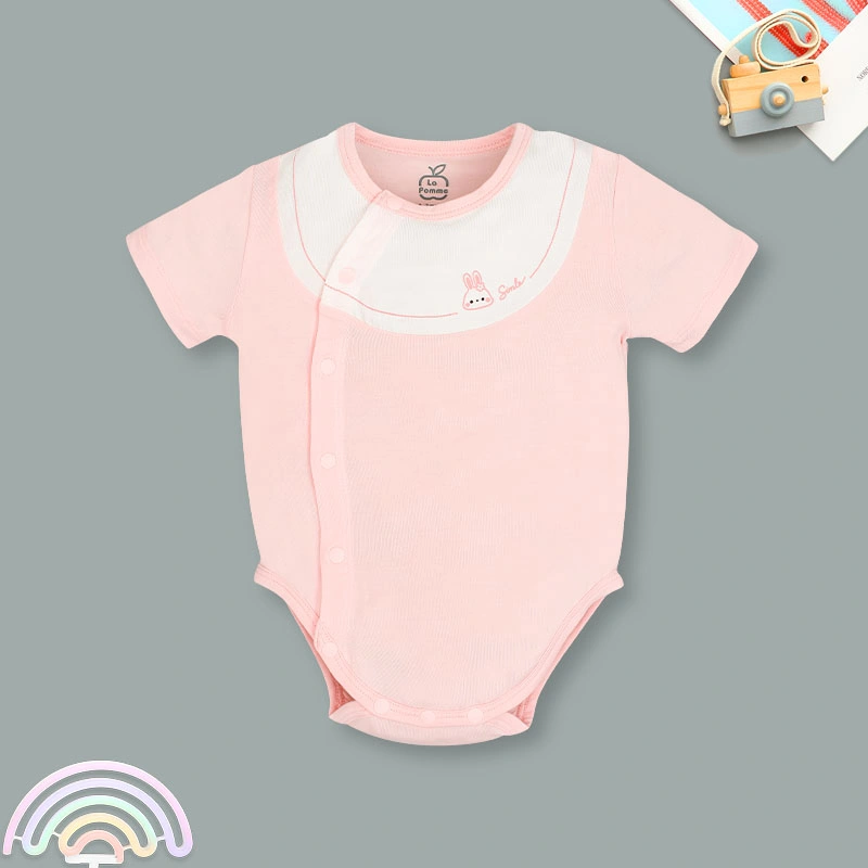 Bodysuit cài chéo phối cổ ngọt ngào La Pomme màu be 14