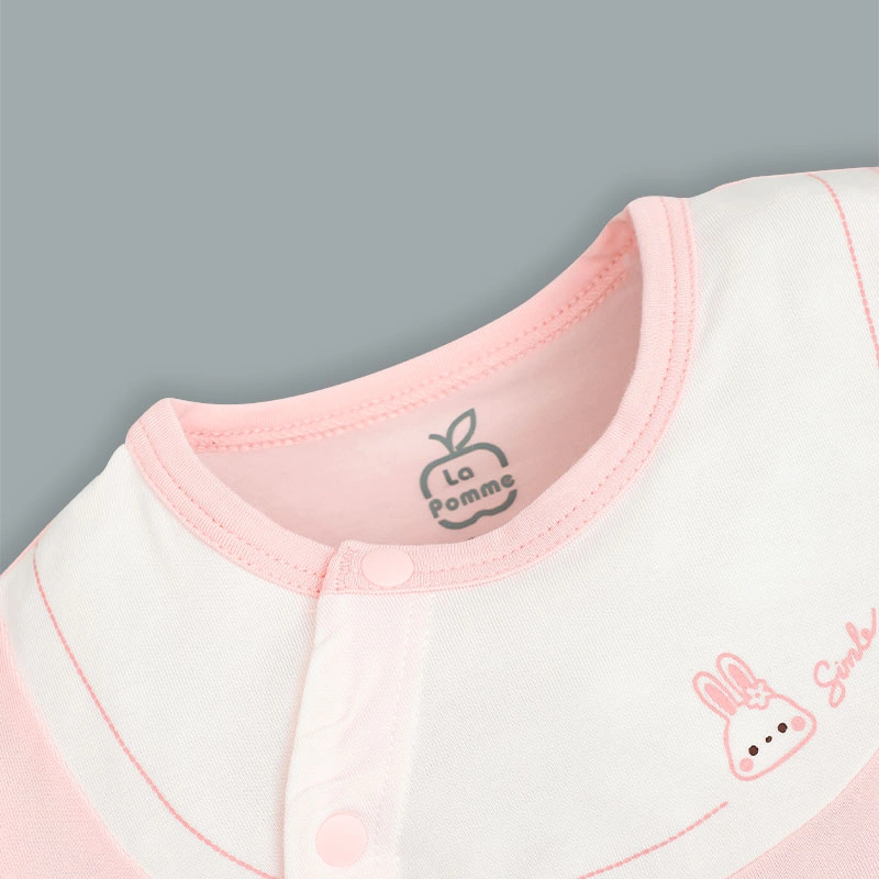 Bodysuit cài chéo phối cổ ngọt ngào La Pomme màu be 16