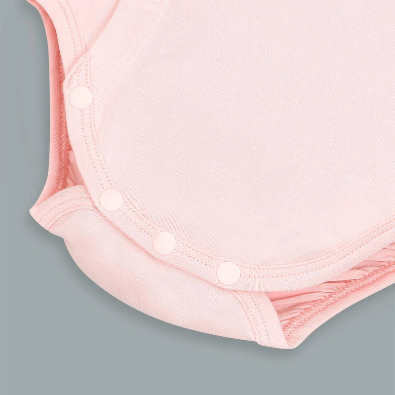 Bodysuit cài chéo phối cổ ngọt ngào La Pomme màu be 19