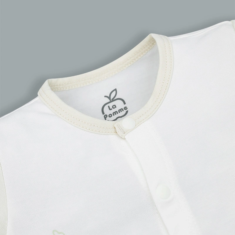 Bodysuit cài giữa La Pomme họa tiết nhí cách điệu màu hồng 12