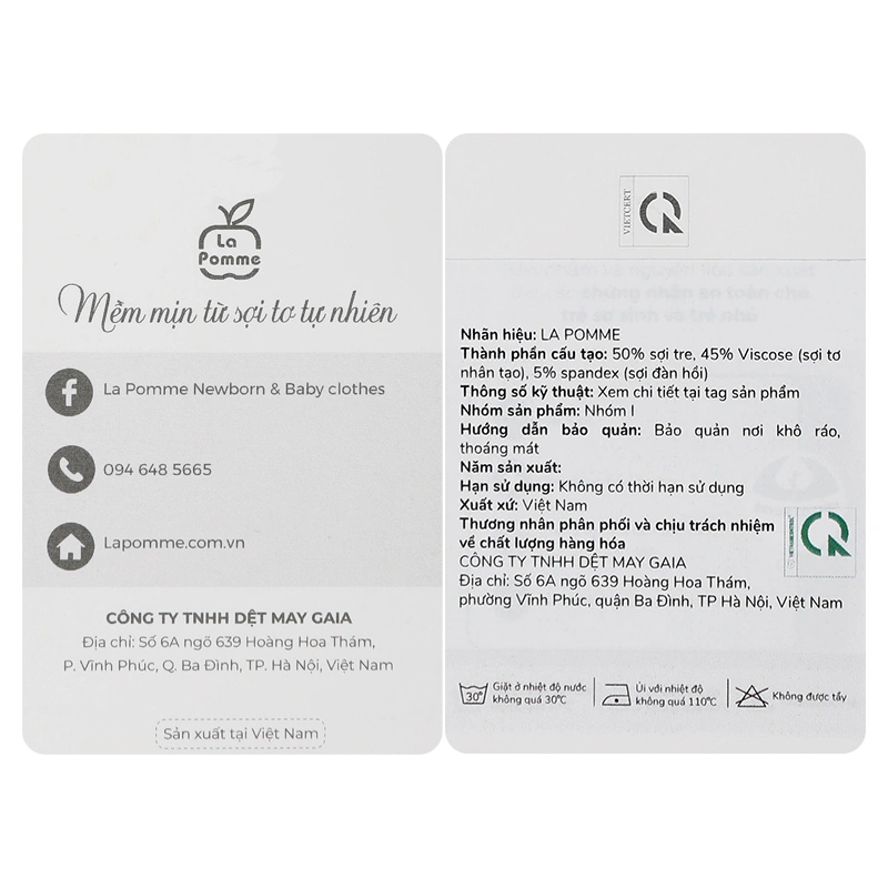 Bodysuit cài giữa La Pomme họa tiết nhí cách điệu màu hồng 18