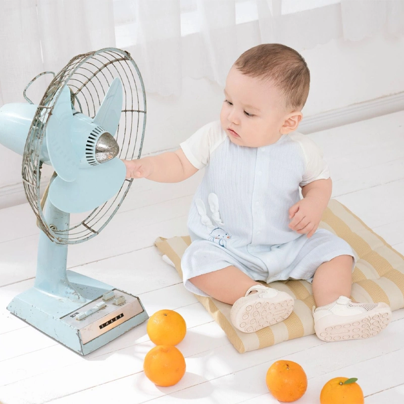 Bodysuit cài giữa raglan bạn thỏ tai dài La Pomme màu xanh dương - trắng 2