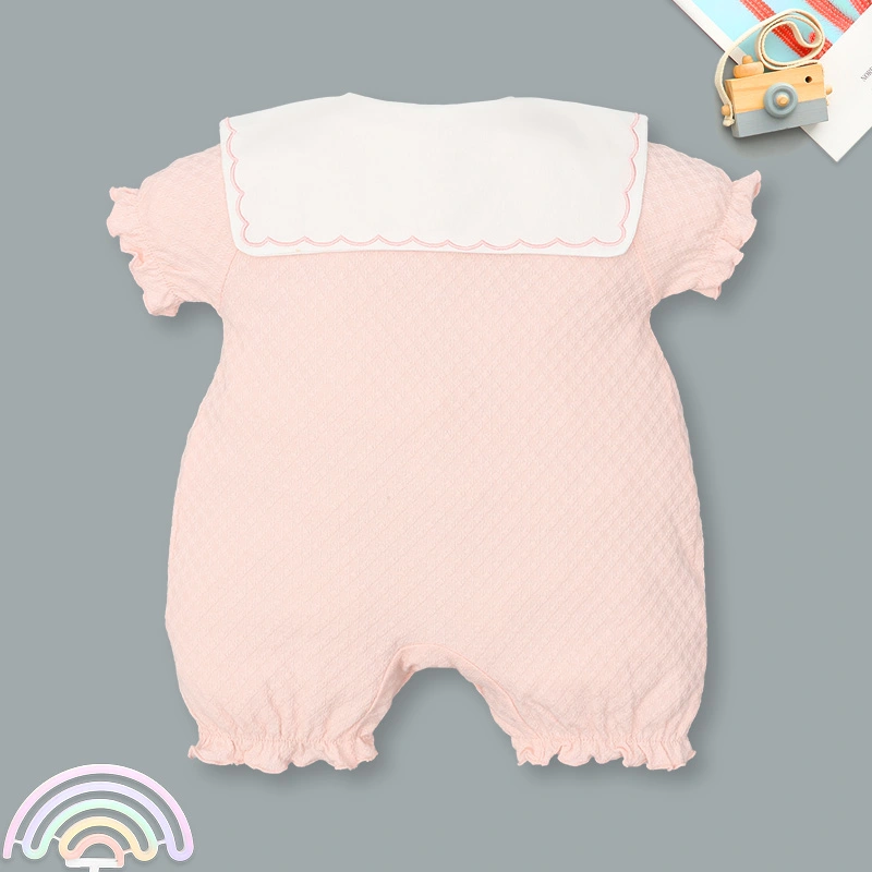 Bodysuit tay ngắn bé gái Pony Kids màu hồng 2