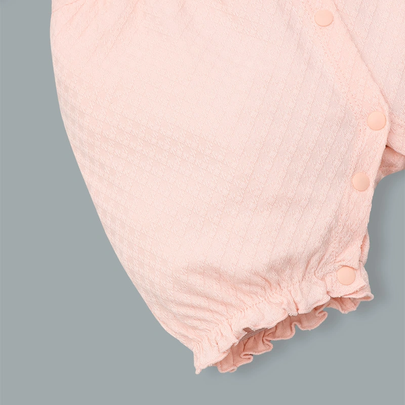 Bodysuit tay ngắn bé gái Pony Kids màu hồng 4