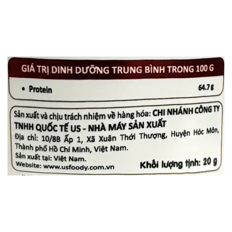 Chà bông tôm USFOODY hũ 10g (từ 7 tháng) - Giao bao bì ngẫu nhiên 16