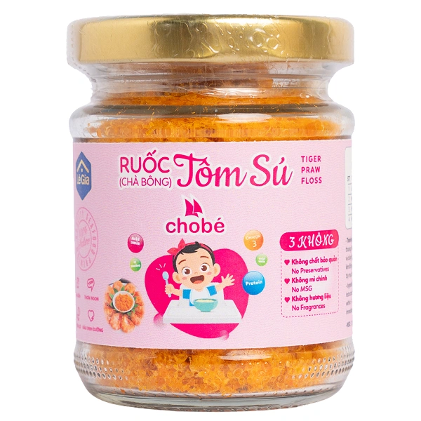 Chà bông tôm Lê Gia hũ 45g (từ 6 tháng) - Giao bao bì ngẫu nhiên