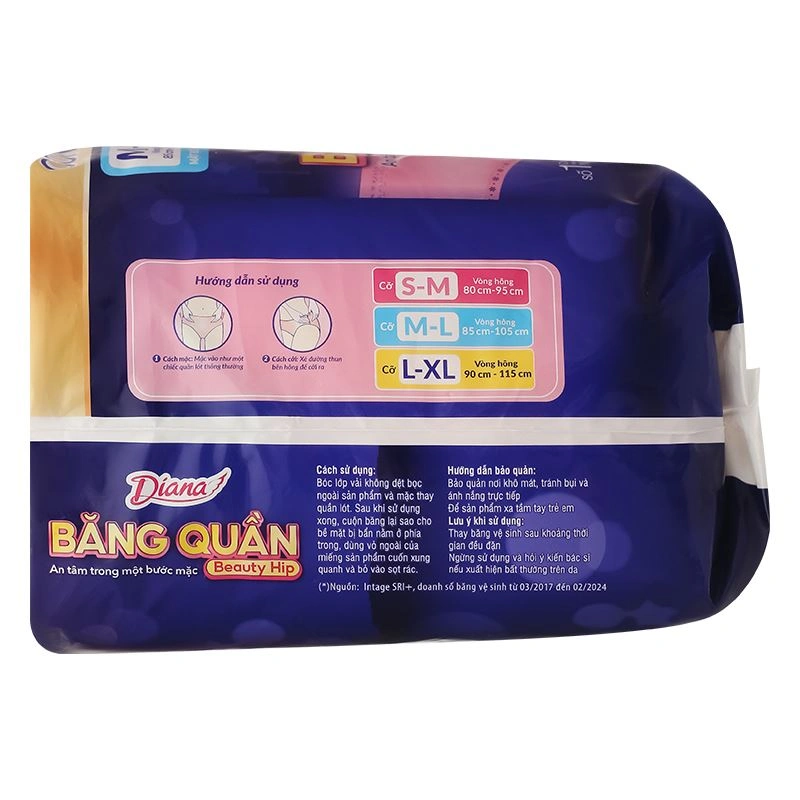 Băng quần ban đêm Diana chống tràn size M-L 5 miếng - Giao bao bì ngẫu nhiên 16