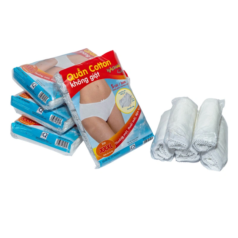 Combo 2 quần lót vải cotton mặc 1 lần KACHOOBABY size XXL (Bịch 5 cái) 3