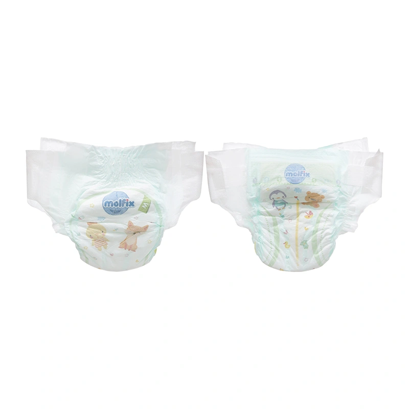 Combo 2 tã dán Molfix thiên nhiên size S 80 miếng/bịch (4 - 8 kg) 12