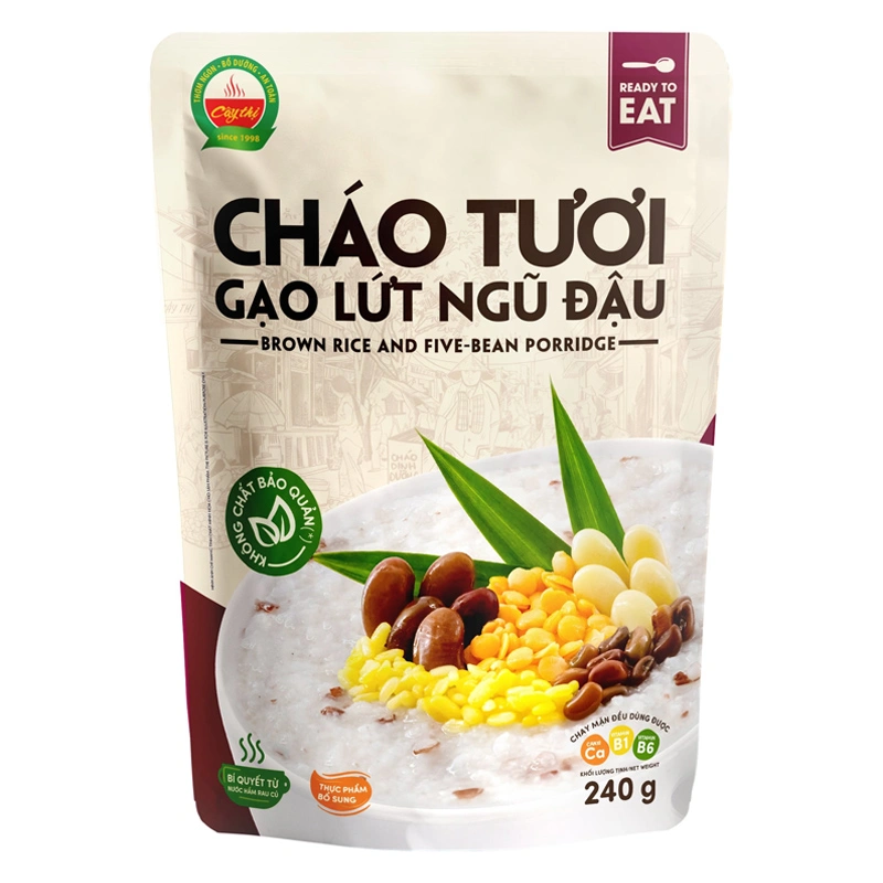 Combo 3 gói cháo tươi Cây Thị vị gạo lứt, ngũ đậu gói 240g (từ 1 tuổi) 2