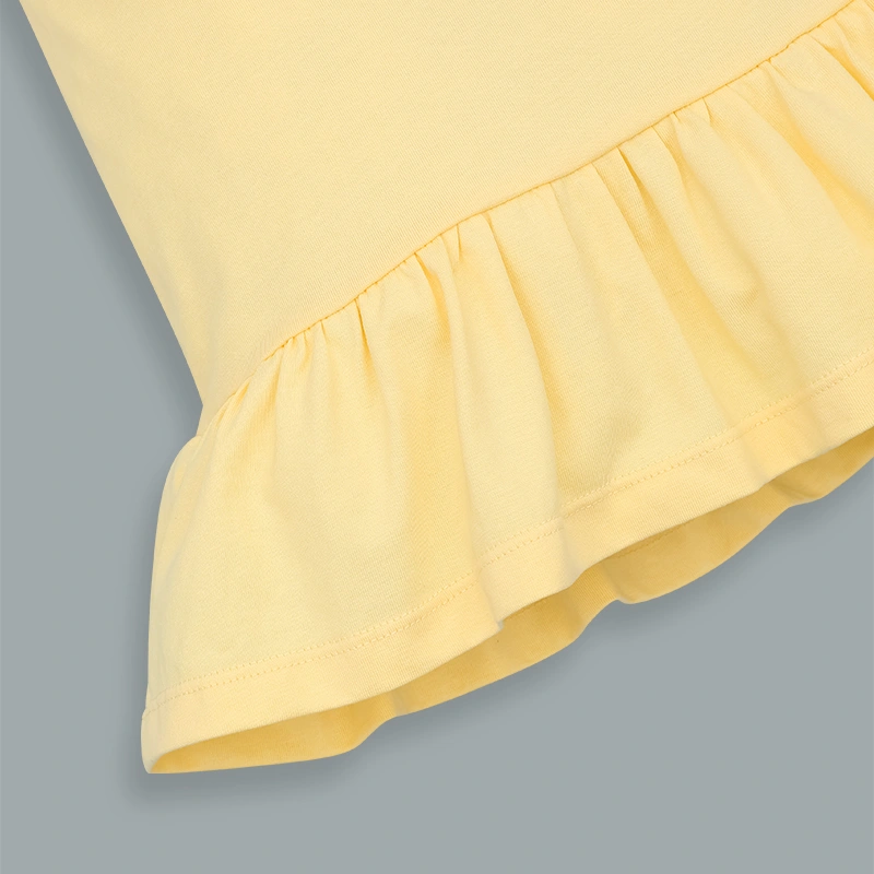 Đầm bé gái Pony Kids đuôi cá in cún màu hồng 13