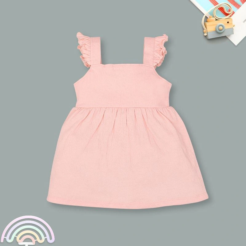 Đầm bé gái Pony Kids in thỏ màu hồng 2