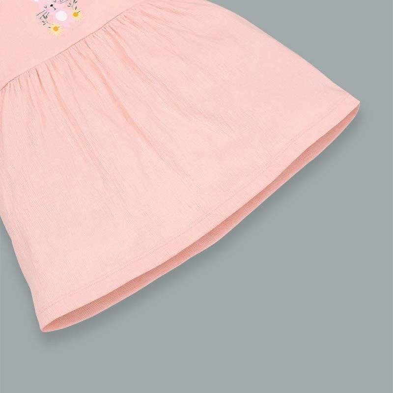 Đầm bé gái Pony Kids in thỏ màu hồng 5