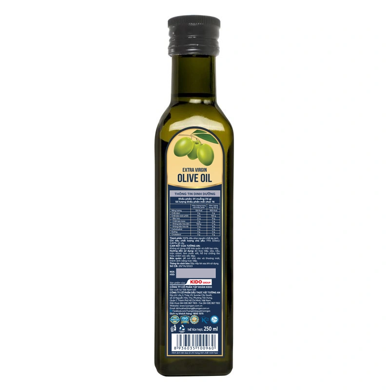 Dầu oliu Tường An Extra Virgin ăn dặm cho bé chai 250 ml (từ 6 tháng) - Giao bao bì ngẫu nhiên 3