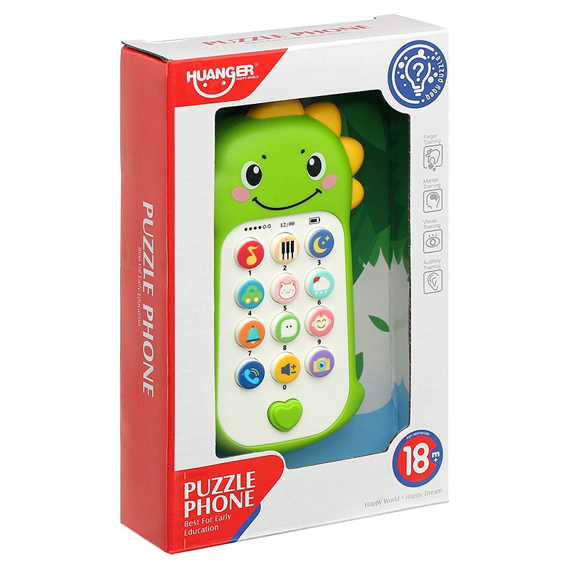 Đồ chơi điện thoại khủng long âm nhạc Huanger 3LHE0558 2