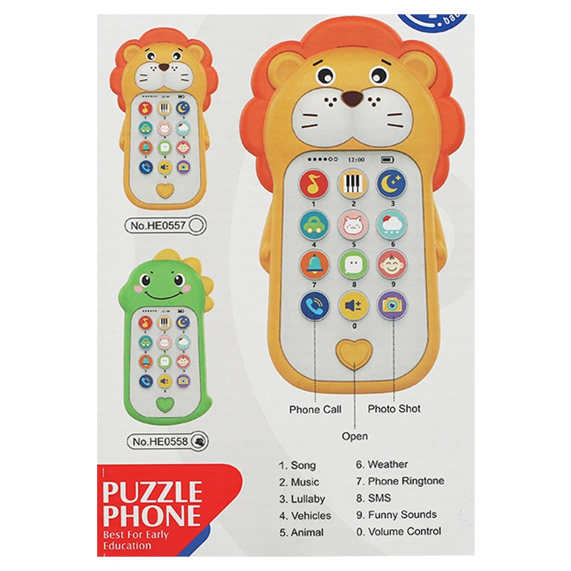 Đồ chơi điện thoại khủng long âm nhạc Huanger 3LHE0558 14