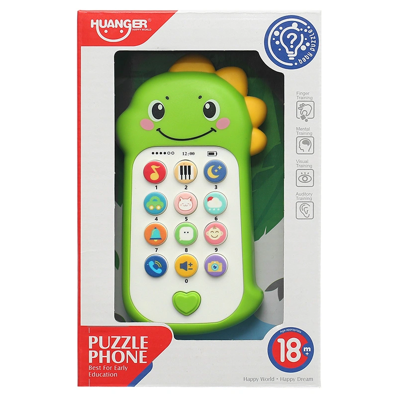 Đồ chơi điện thoại khủng long âm nhạc Huanger 3LHE0558 4