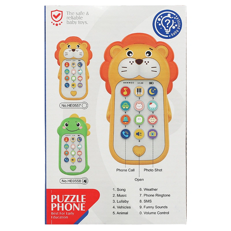 Đồ chơi điện thoại khủng long âm nhạc Huanger 3LHE0558 5