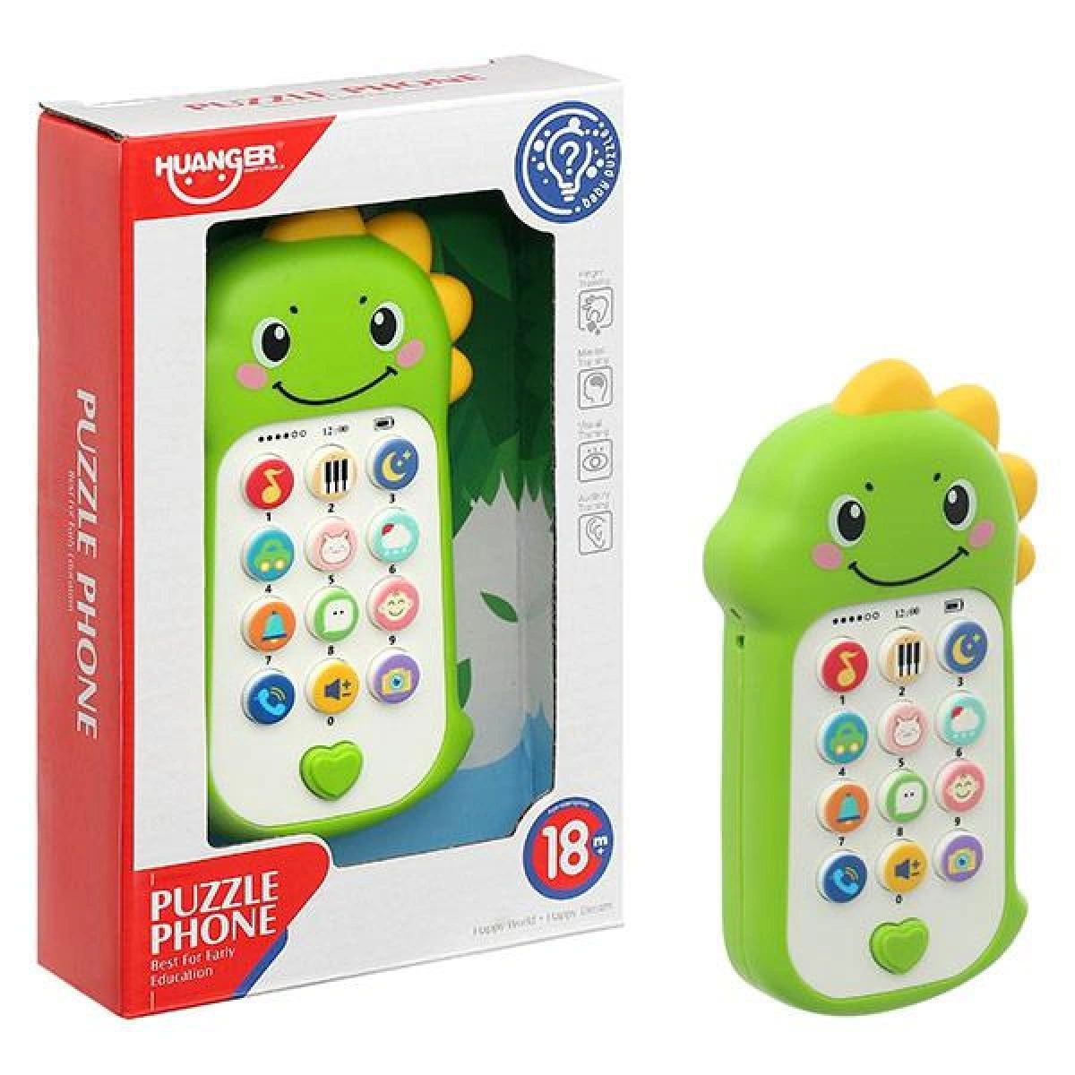 Đồ chơi điện thoại khủng long âm nhạc Huanger 3LHE0558 1