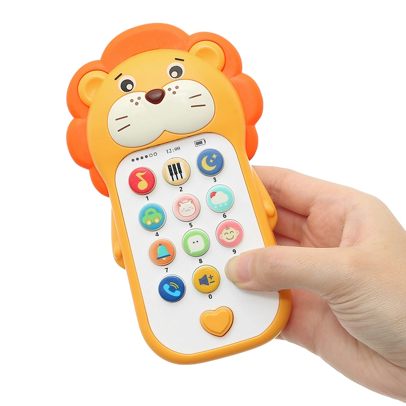 Đồ chơi điện thoại sư tử âm nhạc Huanger 3LHE0557 12