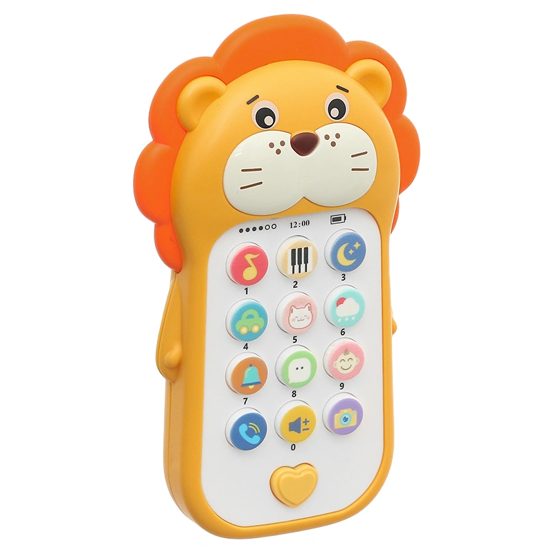 Đồ chơi điện thoại sư tử âm nhạc Huanger 3LHE0557 6