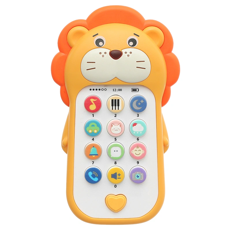 Đồ chơi điện thoại sư tử âm nhạc Huanger 3LHE0557 7