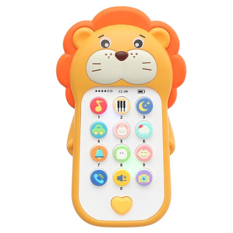 Đồ chơi điện thoại sư tử âm nhạc Huanger 3LHE0557 10
